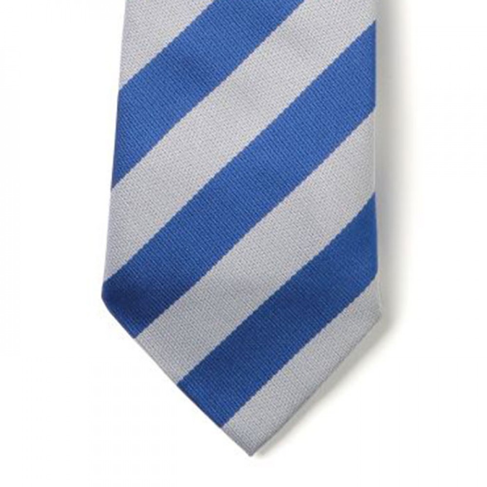 Striped Ties - Royal & White