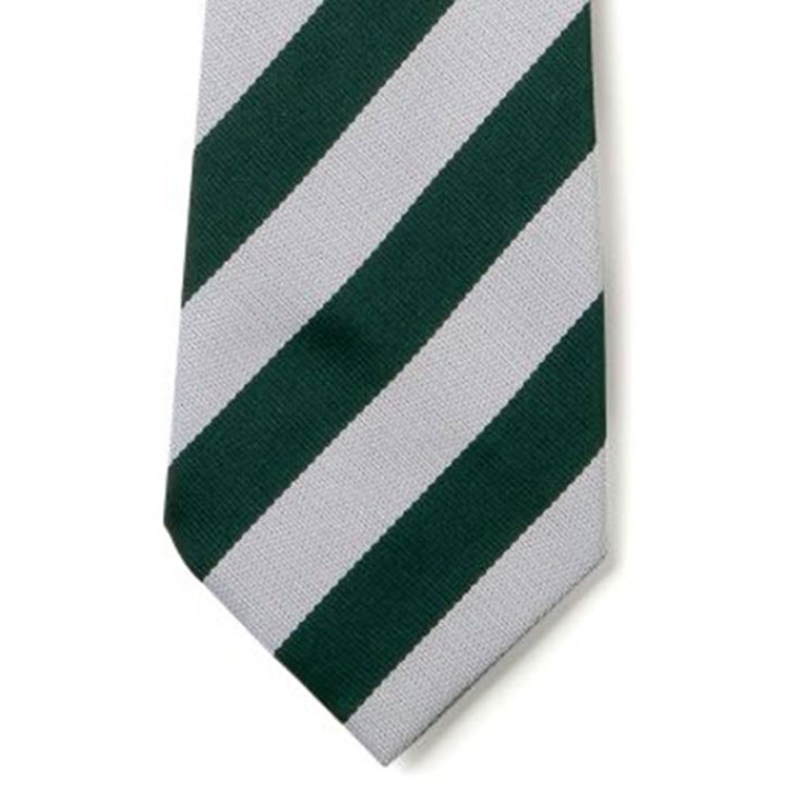 Striped Ties - Green & White