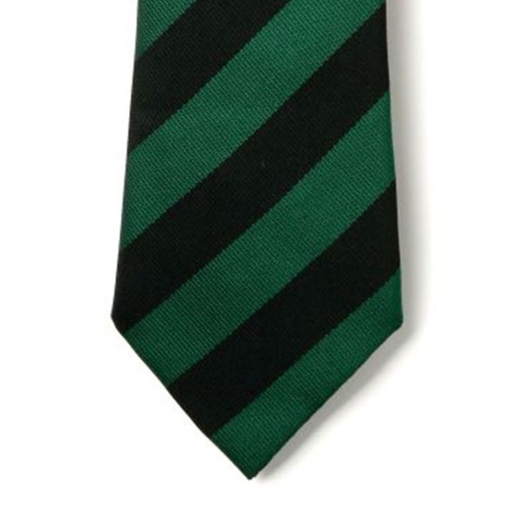 Striped Ties - Black & Emerald