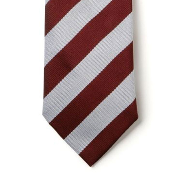 Striped Ties - Maroon & White