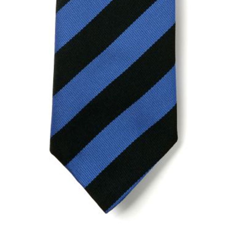 Striped Ties - Black & Royal