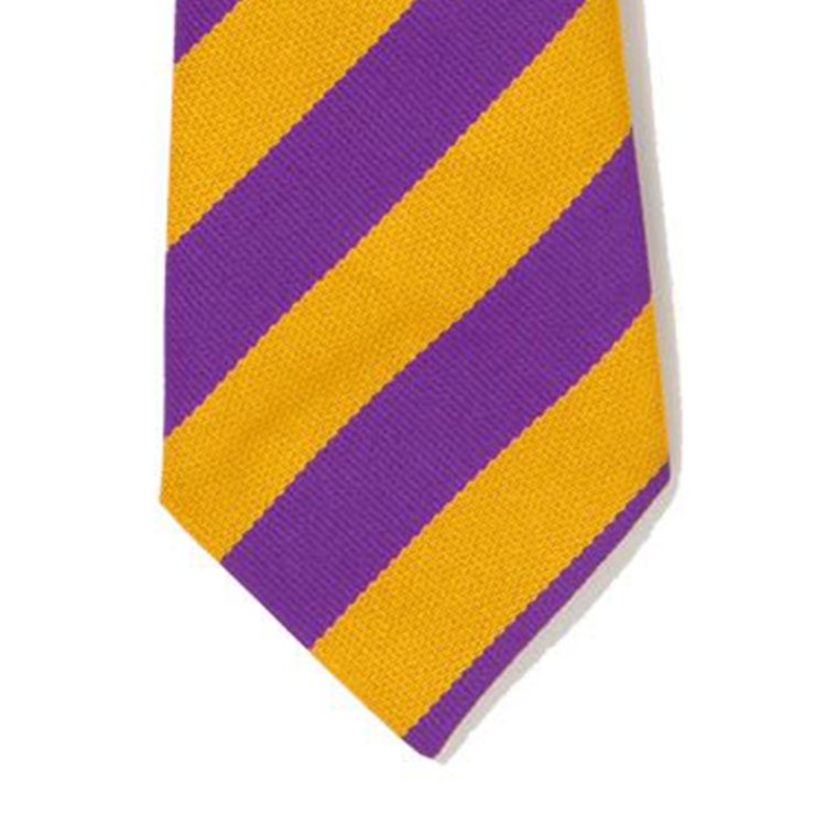 Striped Ties - Purple & Gold