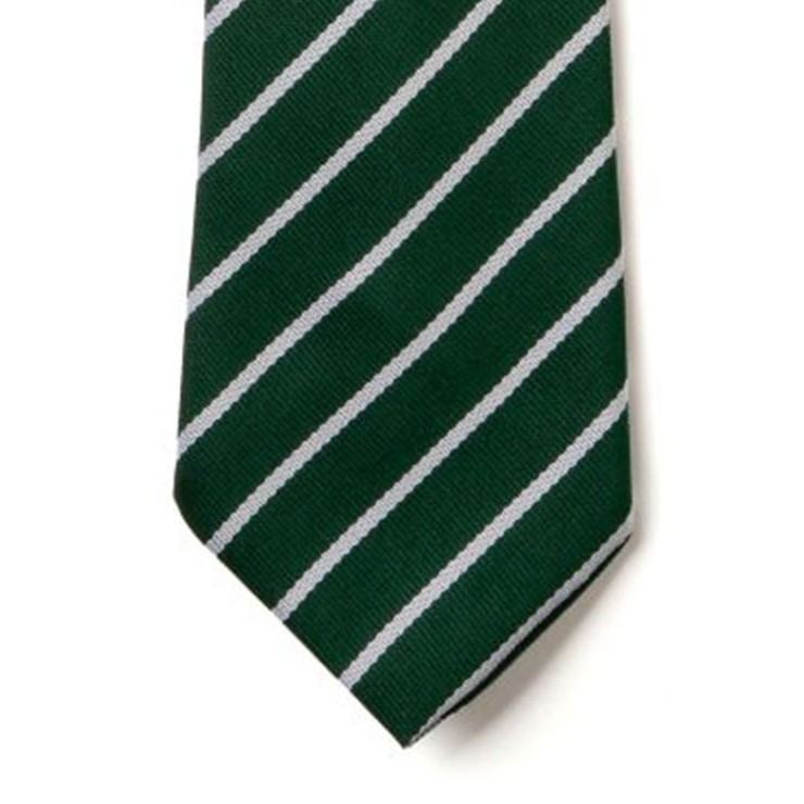 Striped Ties - Green & White