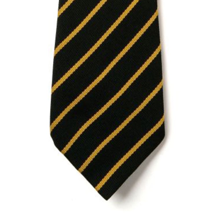 Striped Ties - Black & Gold