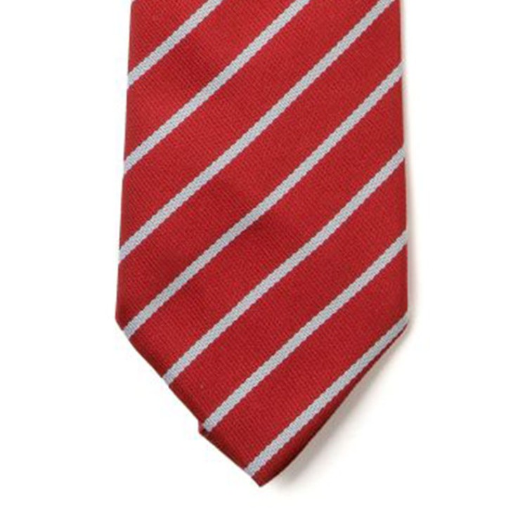 Striped Ties - Red & White