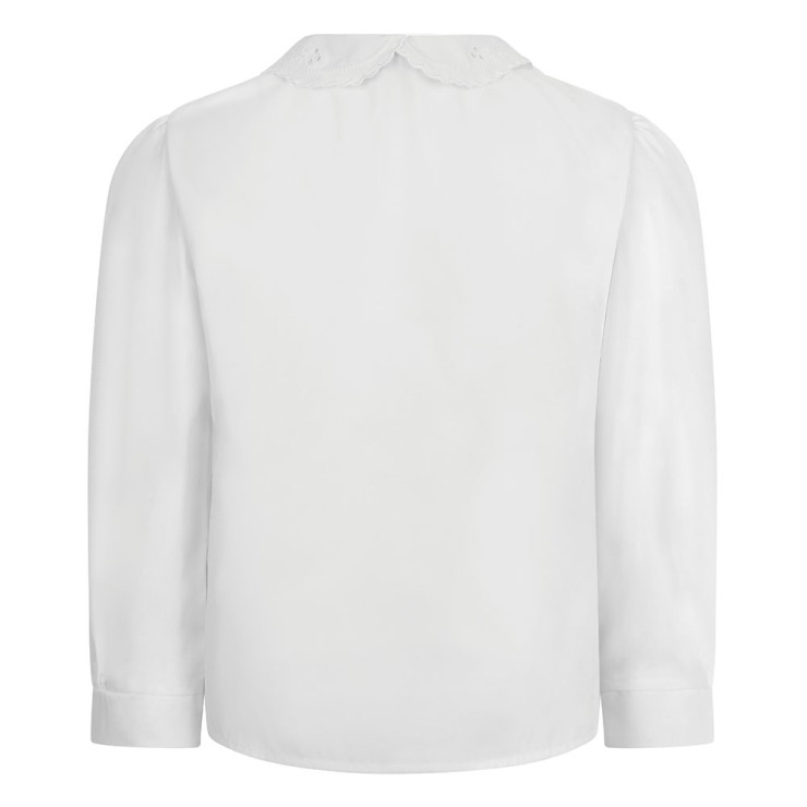 Long Sleeve, Non Iron Lace Collar Eco-Blouse
