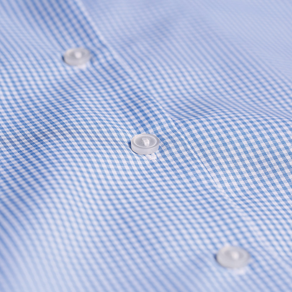 Checked Short Sleeve, Non Iron Revere Collar Eco-Blouse - Twin Pack (Made To Order)