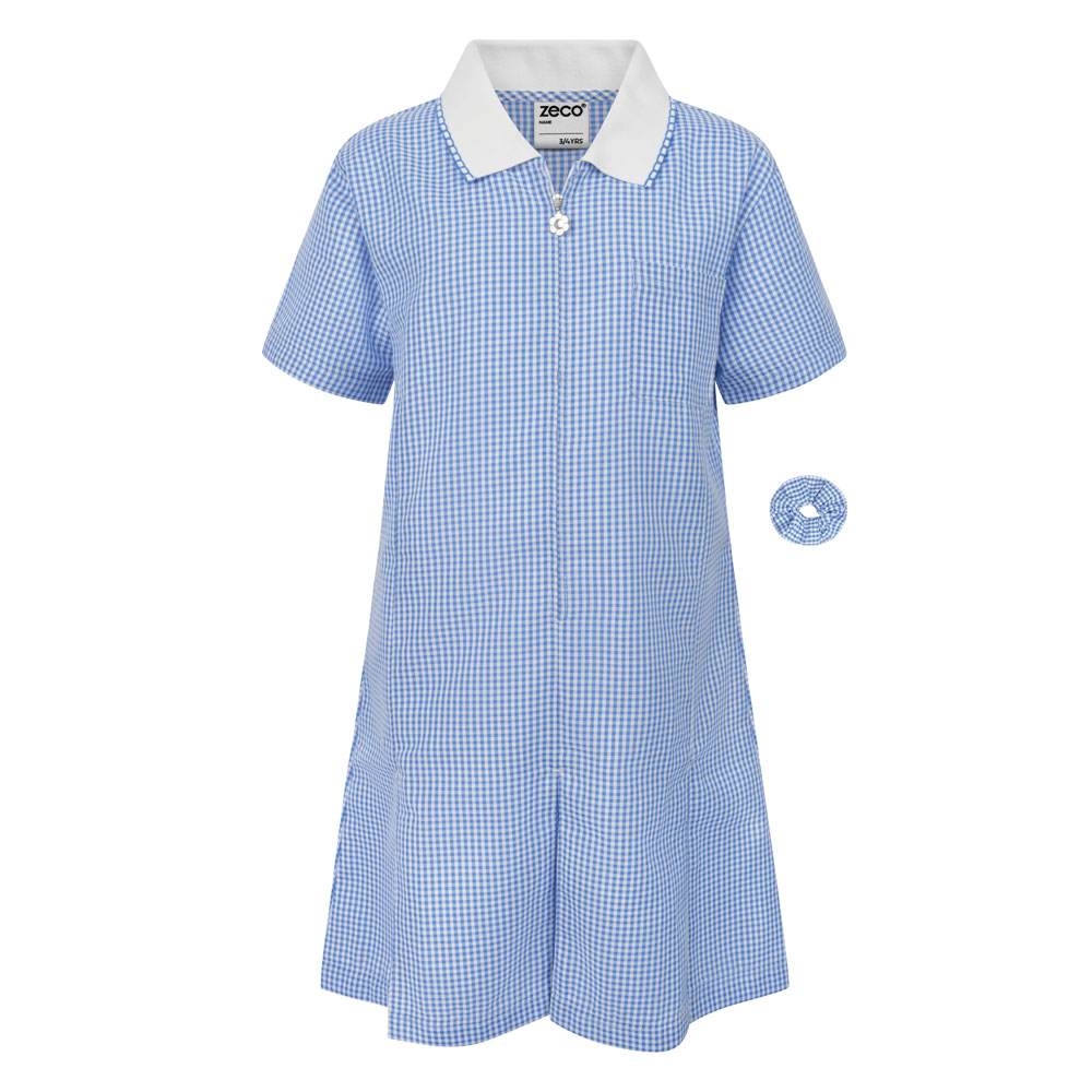 A-Line Gingham Dress | Zeco