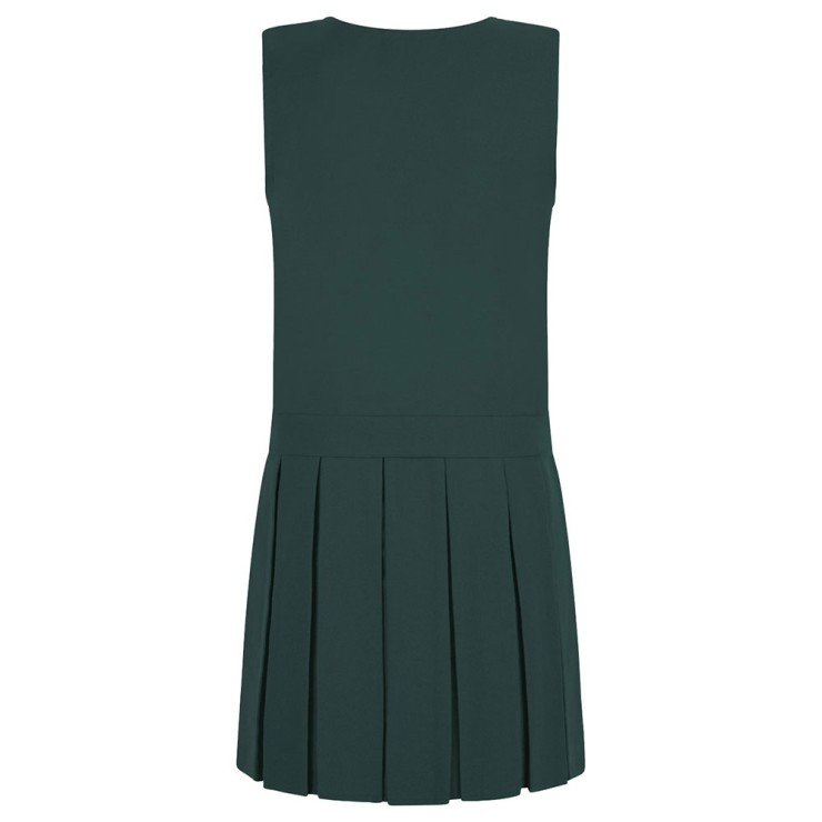 Zip Front Pinafore (Bottle, Maroon, Royal & Brown) 