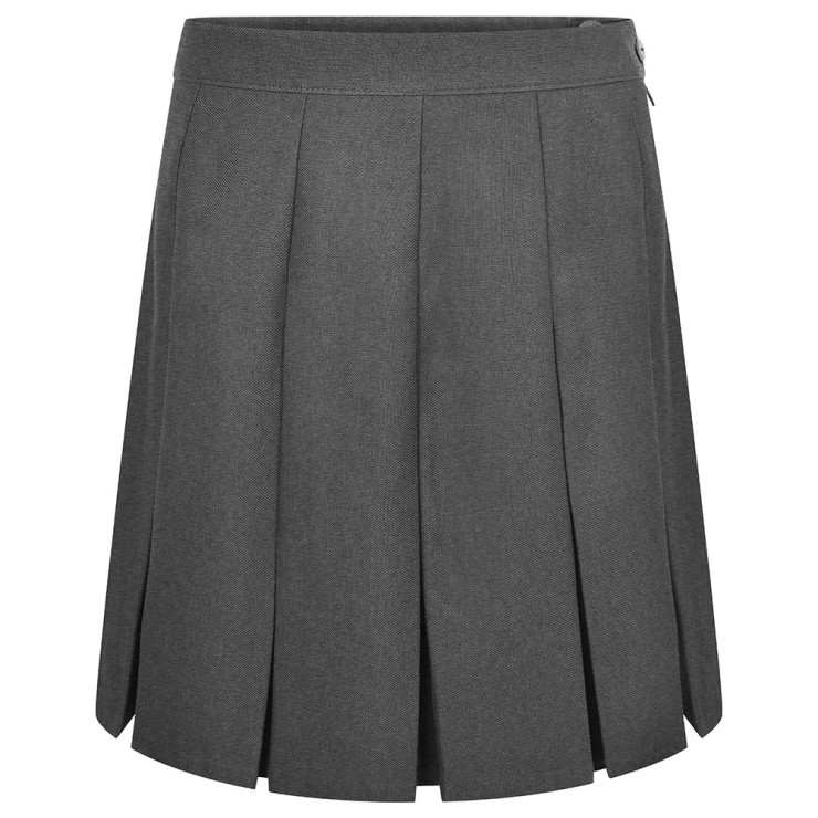 Stitched Down Box Pleat Skirt