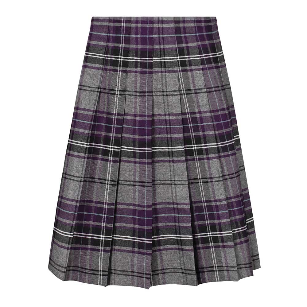 Tartan Senior Stitch Down Pleat Eco-Skirt - 20" Length (Made To Order)