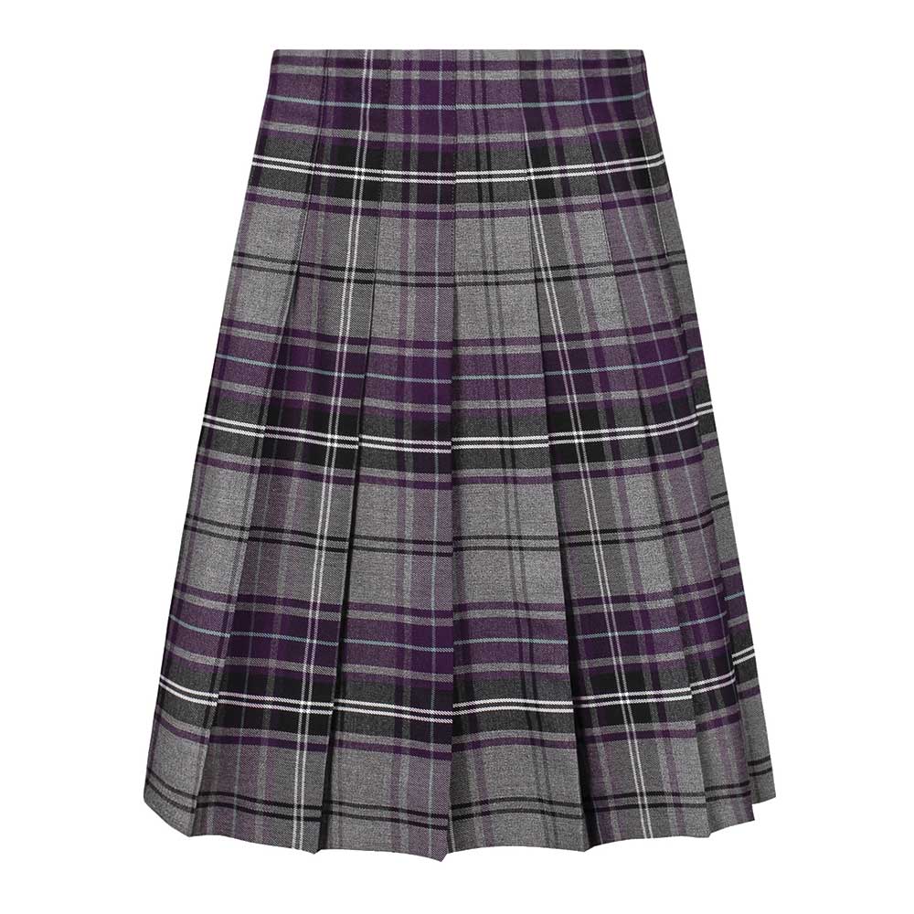 Tartan Stitch Down Pleat Skirt - 18" Length (Made To Order)