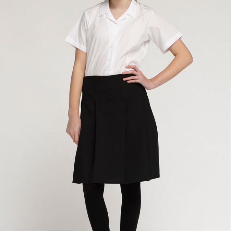 Drop Waist Pleated Eco-Skirt