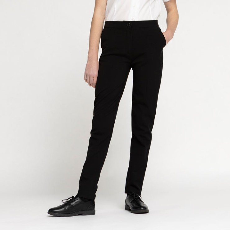 Girls Slim Fit Trouser (Elastic Back)